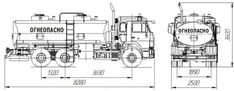 НефАЗ 66066-1111-62 Емкостно-наливная техника (автоцистерна)